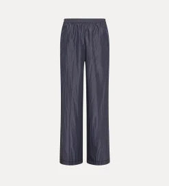 Outlet forte_forte pantaloni palazzo in taffetà ombra