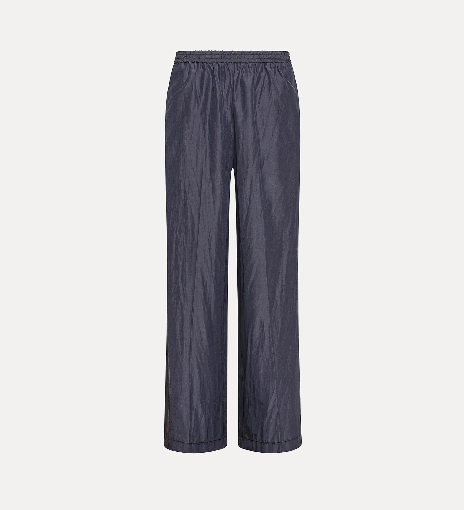 Outlet forte_forte pantaloni palazzo in taffetà ombra
