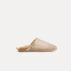 Discount forte_forte sabot flat con rete di strass nude
