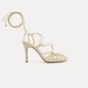 Clearance forte_forte sandali con tacco sottile ivory