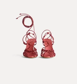 Outlet forte_forte sandali tacco sottile nappa lacca