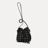 Fashion forte_forte secchiello in crosta con strass  nero
