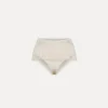 Fashion forte_forte slip a vita alta con frange orchidea