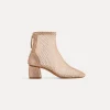 Discount forte_forte stivaletti con rete strass cipria cipria
