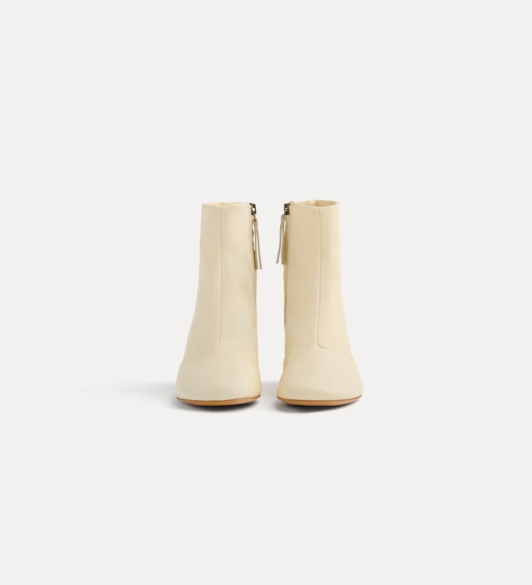 Best forte_forte stivaletti con tacco oro ivory