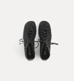 Clearance forte_forte stivaletti intrecciati nero