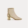 Discount forte_forte stivaletto chic con rete di strass nude