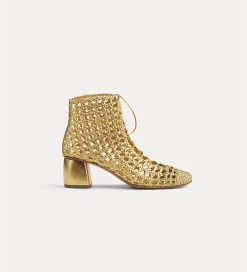 Clearance forte_forte stivaletto chic intrecciato a mano warm gold