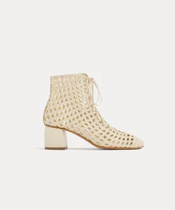 Online forte_forte stivaletto chic intrecciato a mano ivory