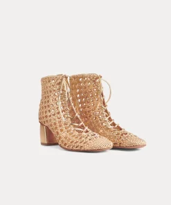 Online forte_forte stivaletto chic intrecciato a mano rose gold