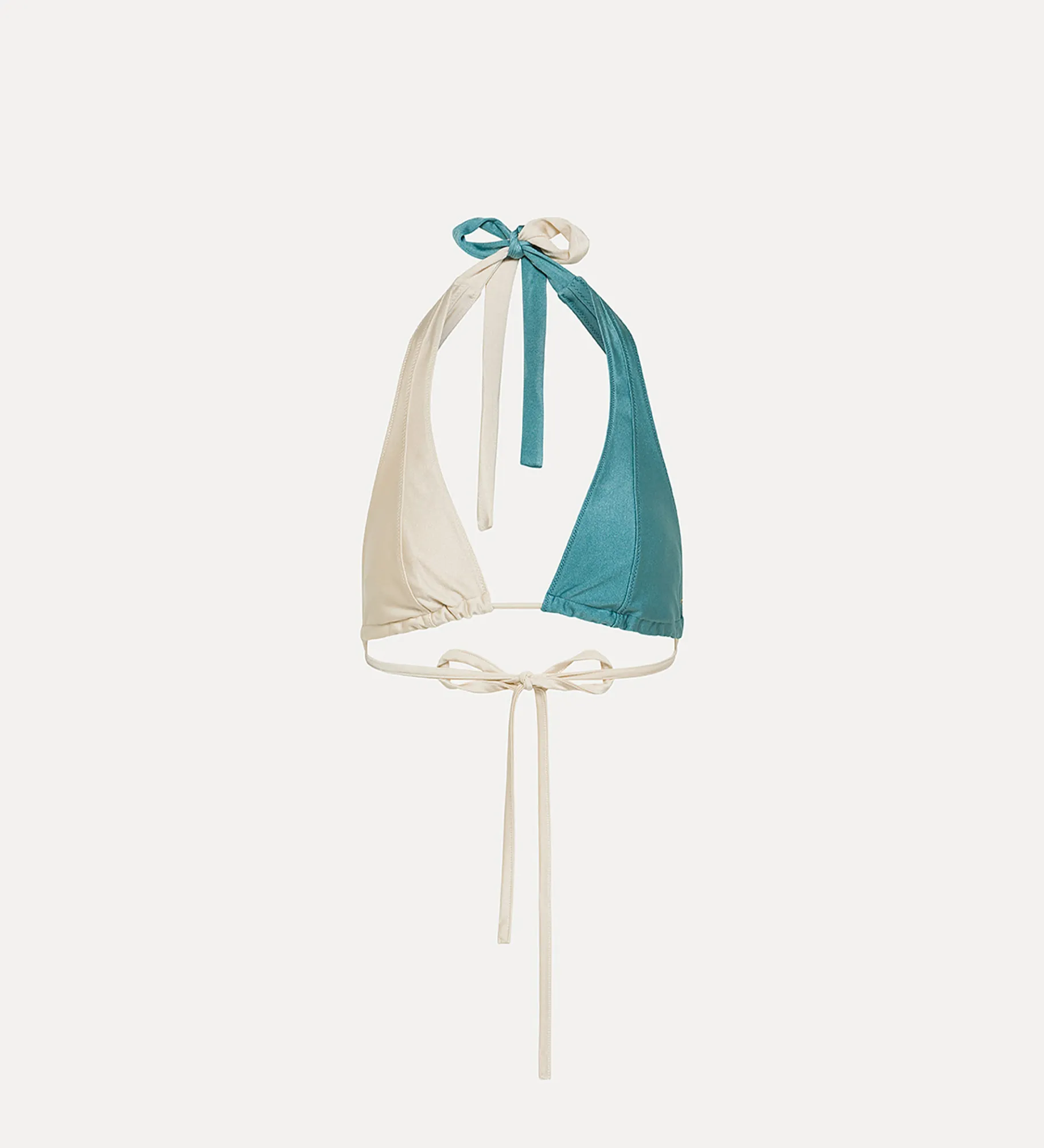 Discount forte_forte top bikini in jersey color block acqua