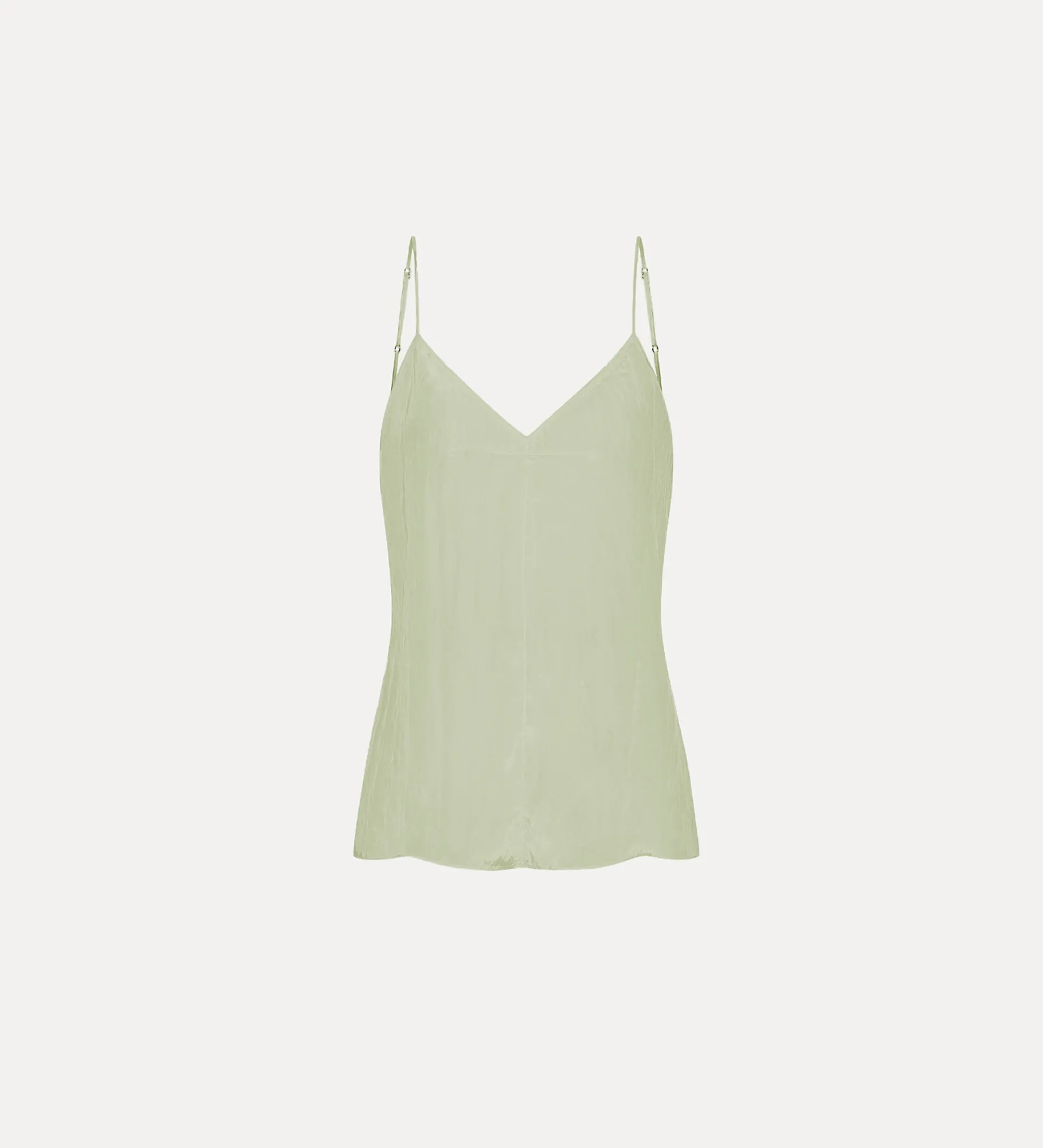 Fashion forte_forte top in satin aloe
