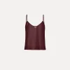 New forte_forte top in seta con cristalli black orchid