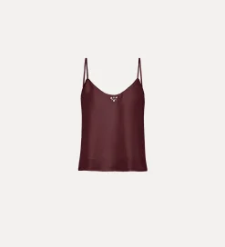 New forte_forte top in seta con cristalli black orchid