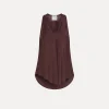 Outlet forte_forte top in seta habotai black orchid