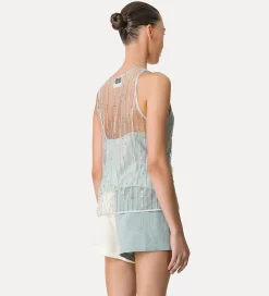 New forte_forte top in tulle ricamo “firefly” firefly