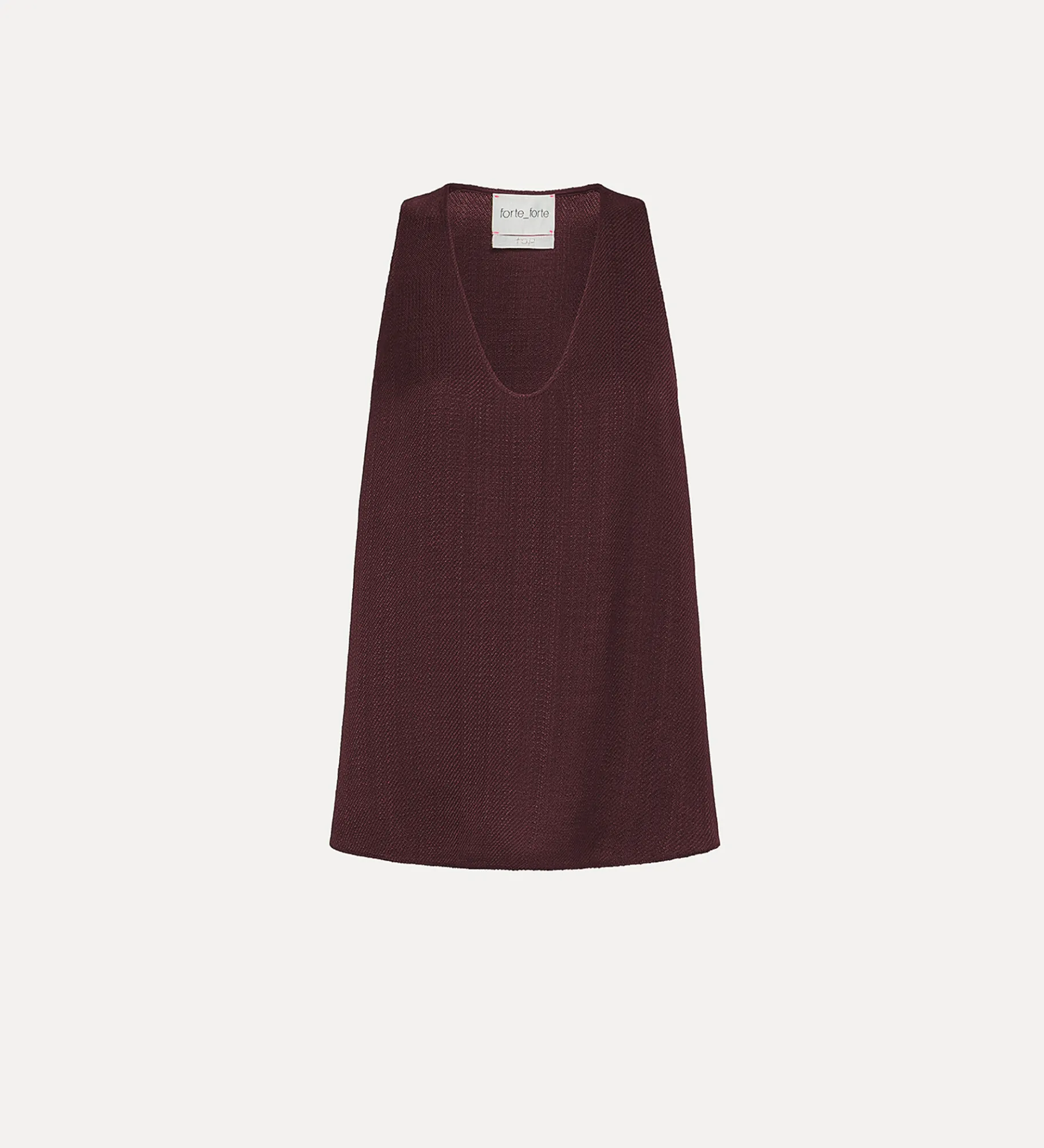 Clearance forte_forte top in viscosa fiammata black orchid