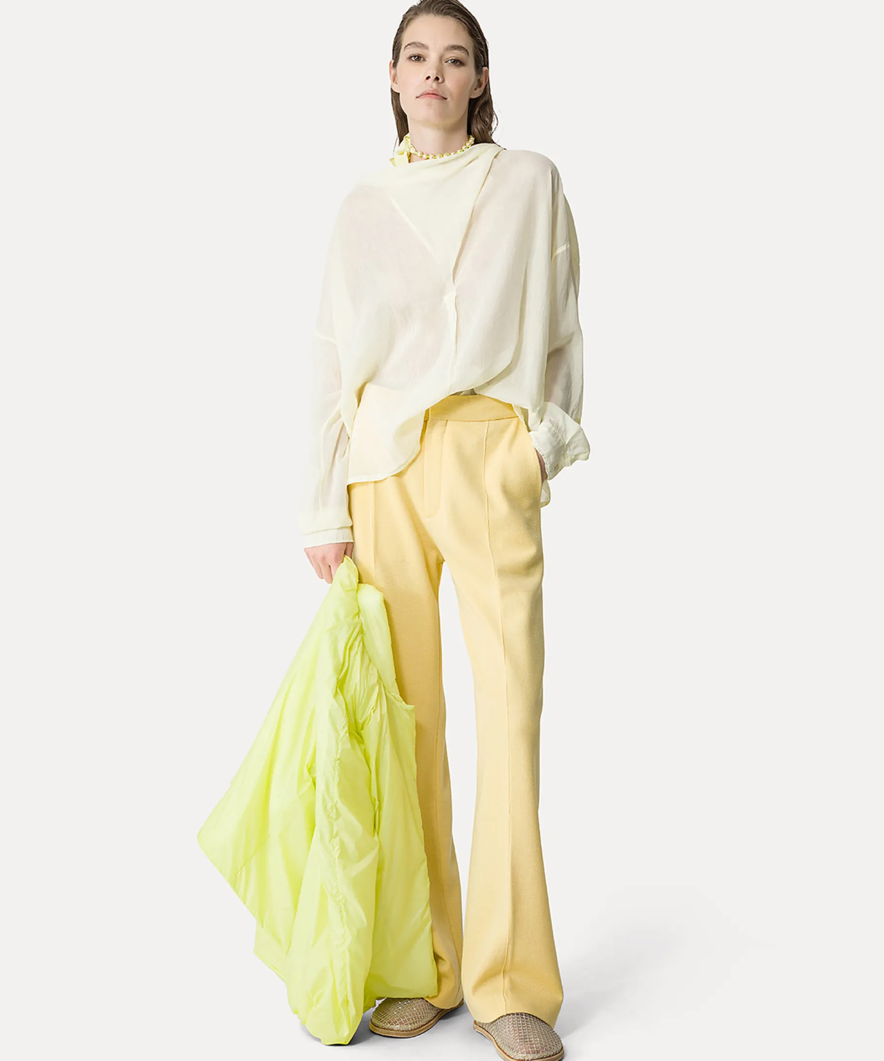 Online forte_forte top incrociato al collo daffodil