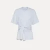 Outlet forte_forte t-shirt con nodo nuage