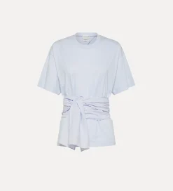 Outlet forte_forte t-shirt con nodo nuage
