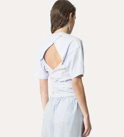 Outlet forte_forte t-shirt con nodo nuage