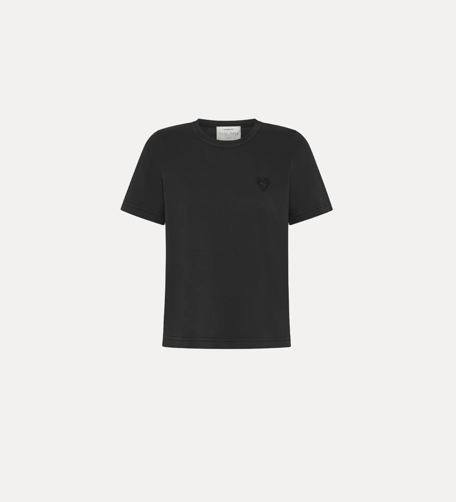 Clearance forte_forte t-shirt in jersey donna nero