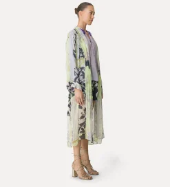 Online forte_forte vestaglia in lino e seta con stampa “the secret garden” luce